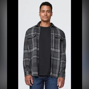Express Men's Gray Plaid Lightweight Jacket